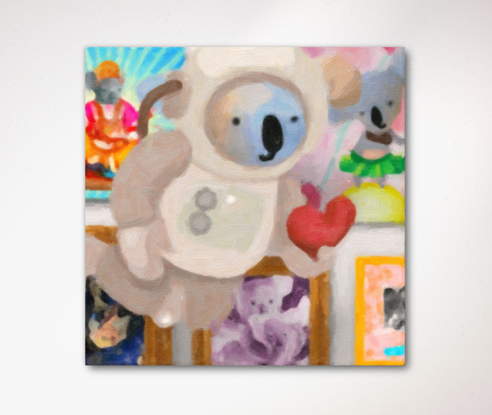 Dream Koalas Canvas Art 30 by 30 Inches