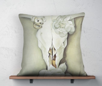 Koala Museum OKeefe Linen Pillow 22-by-22 Inches