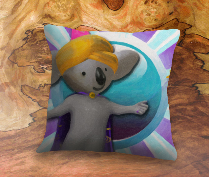 Magic Koalas App Icon 22-Inch Linen Pillow