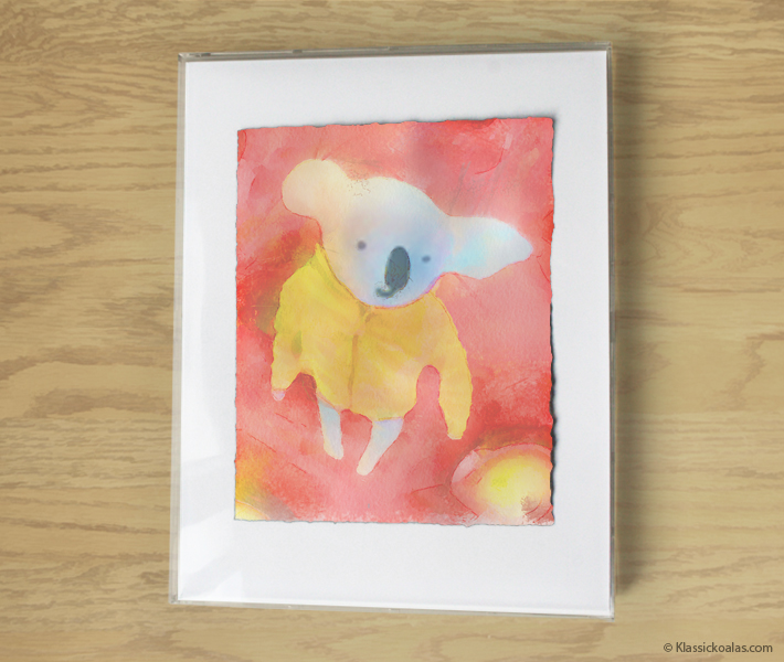 Magic Koalas Watercolor Pastel Painting 11-by-14 Inch Frame 21