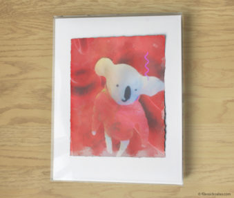 Magic Koalas Watercolor Pastel Painting 11-by-14 Inch Frame 24