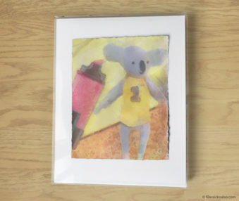 Magic Koalas Watercolor Pastel Painting 11-by-14 Inch Frame 40