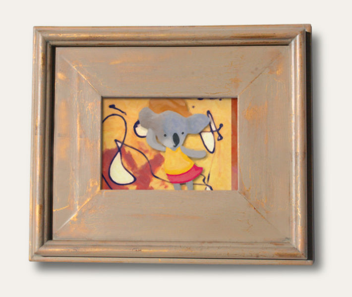 Modern Art Koalas Classic Painting 8-by-10 Inch Driftwood Color Gallery Frame 3
