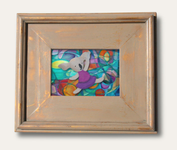 Modern Art Koalas Classic Painting 8-by-10 Inch Driftwood Color Gallery Frame 7