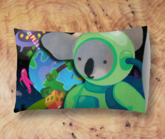 Space Koalas App Icon Standard Pillow