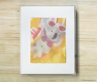Happy Koalas Watercolor Pastel Painting 8-by-10 Inch Frame 31