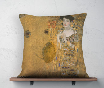 Koala Museum Klimt Linen Pillow 22-by-22 Inches