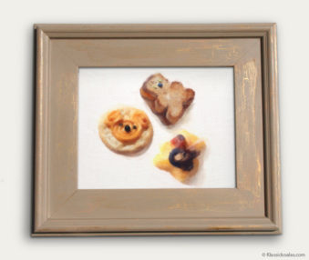 Koala-Shape Recipe Painting 11-by-14 Driftwood Gallery Frame 24