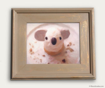 Koala-Shape Recipe Painting 11-by-14 Driftwood Gallery Frame 4