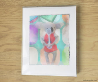 Magic Koalas Watercolor Pastel Painting 11-by-14 Inch Frame 10