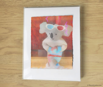 Magic Koalas Watercolor Pastel Painting 11-by-14 Inch Frame 11