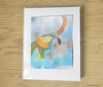 Magic Koalas Watercolor Pastel Painting 11-by-14 Inch Frame 16