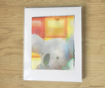 Magic Koalas Watercolor Pastel Painting 11-by-14 Inch Frame 17