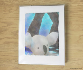 Magic Koalas Watercolor Pastel Painting 11-by-14 Inch Frame 20