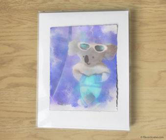 Magic Koalas Watercolor Pastel Painting 11-by-14 Inch Frame 41
