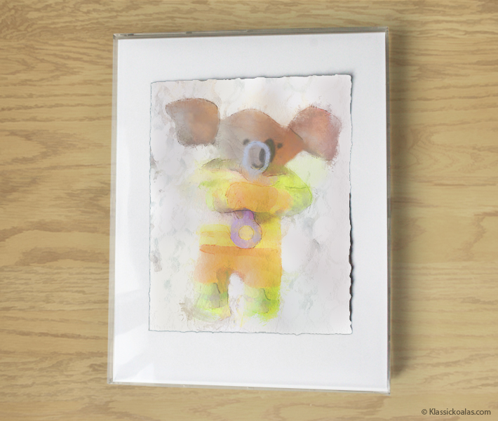 Magic Koalas Watercolor Pastel Painting 11-by-14 Inch Frame 57