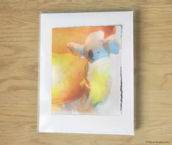 Magic Koalas Watercolor Pastel Painting 11-by-14 Inch Frame 61