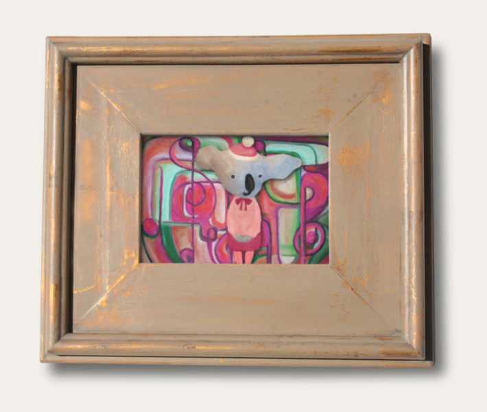 Modern Art Koalas Classic Painting 8-by-10 Inch Driftwood Color Gallery Frame 6