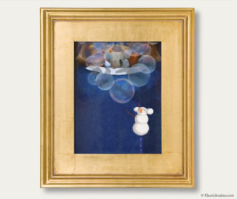 Snow Koalas Classic Painting 11-by-14 Inches Gold Frame 37