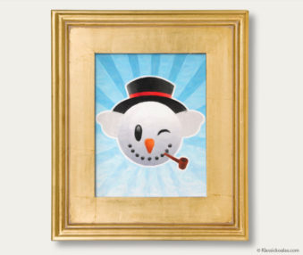 Snow Koalas Classic Painting 11-by-14 Inches Gold Frame 39