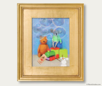 Snow Koalas Classic Painting 11-by-14 Inches Gold Frame 8